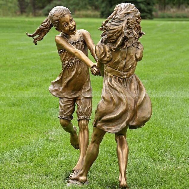garden girl sculpture