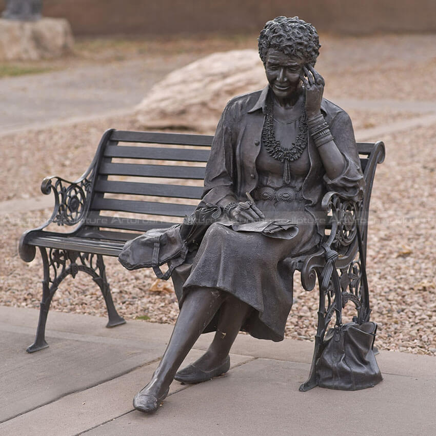 sitting woman sculpture