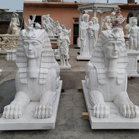 pharaoh lion statue