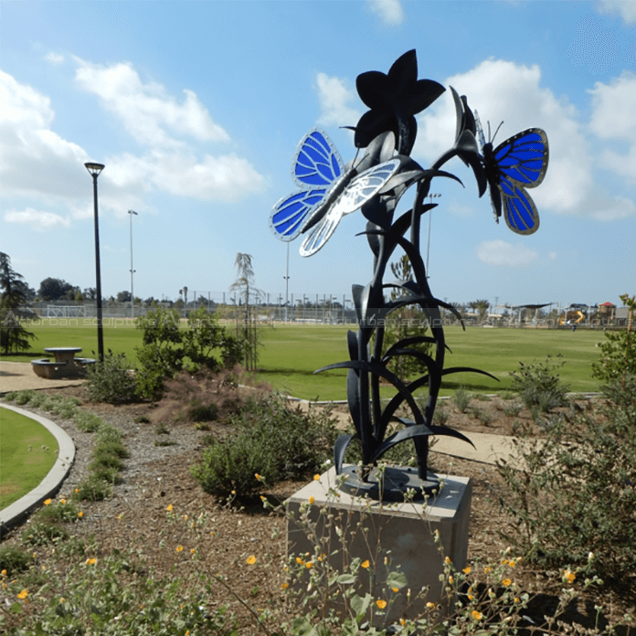 large butterfly garden sculpture