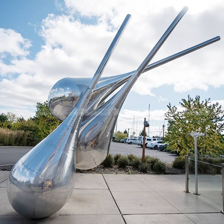 stainless steel outdoor art