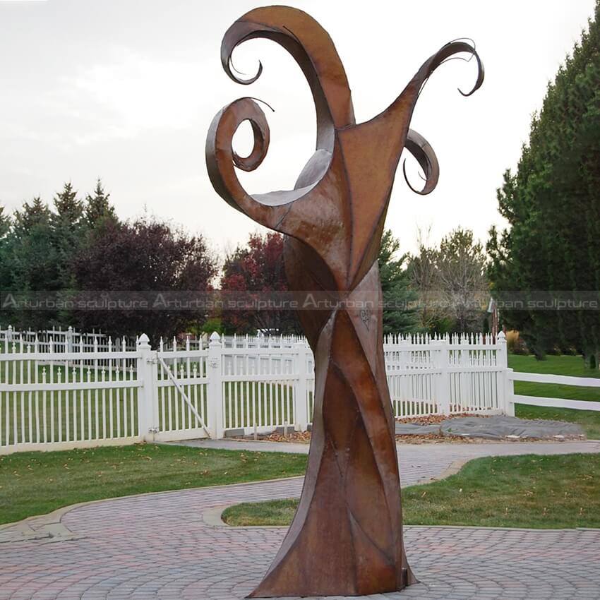 free standing metal tree sculpture