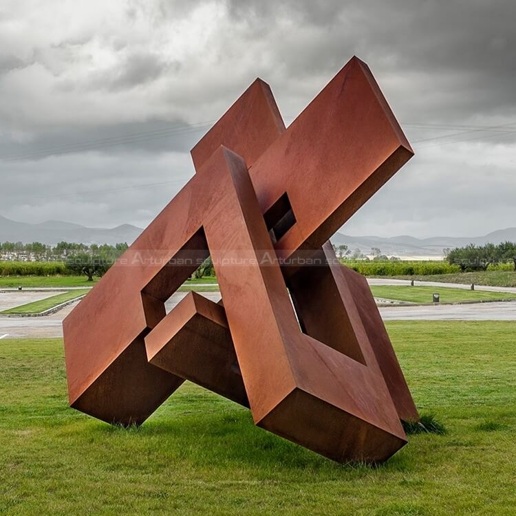 outdoor geometric sculpture
