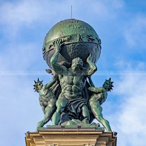 atlas globe statue