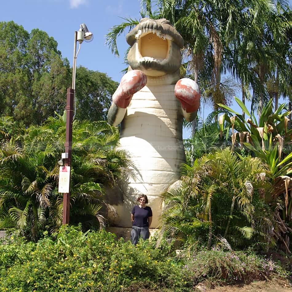 big crocodile statue