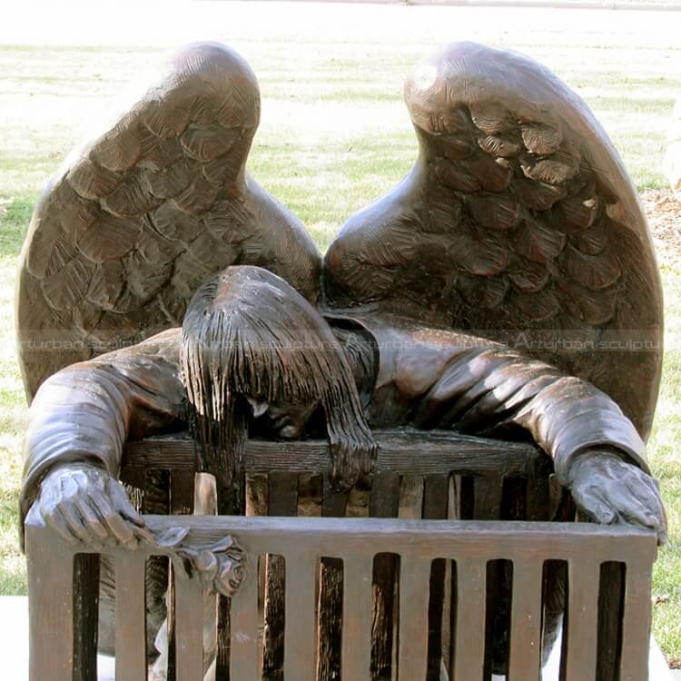 weeping angel garden statue