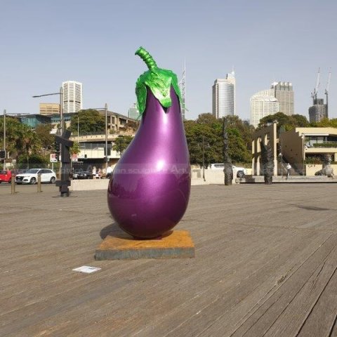 eggplant sculpture