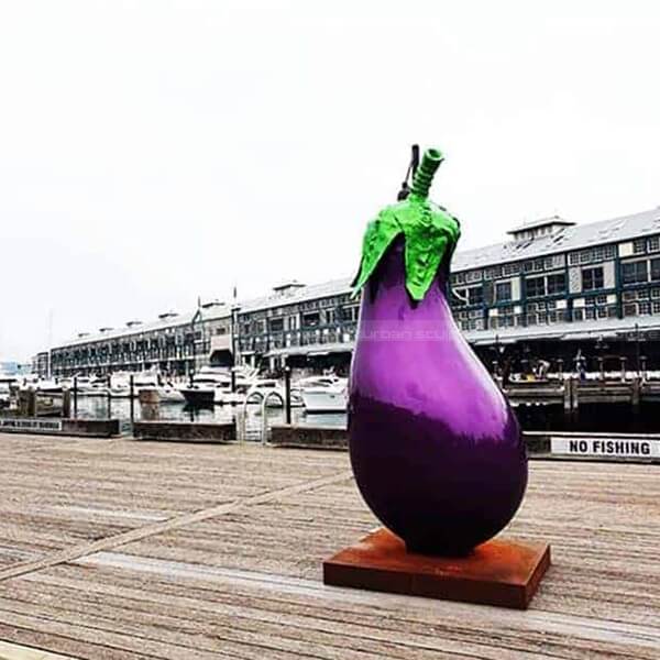 eggplant sculpture
