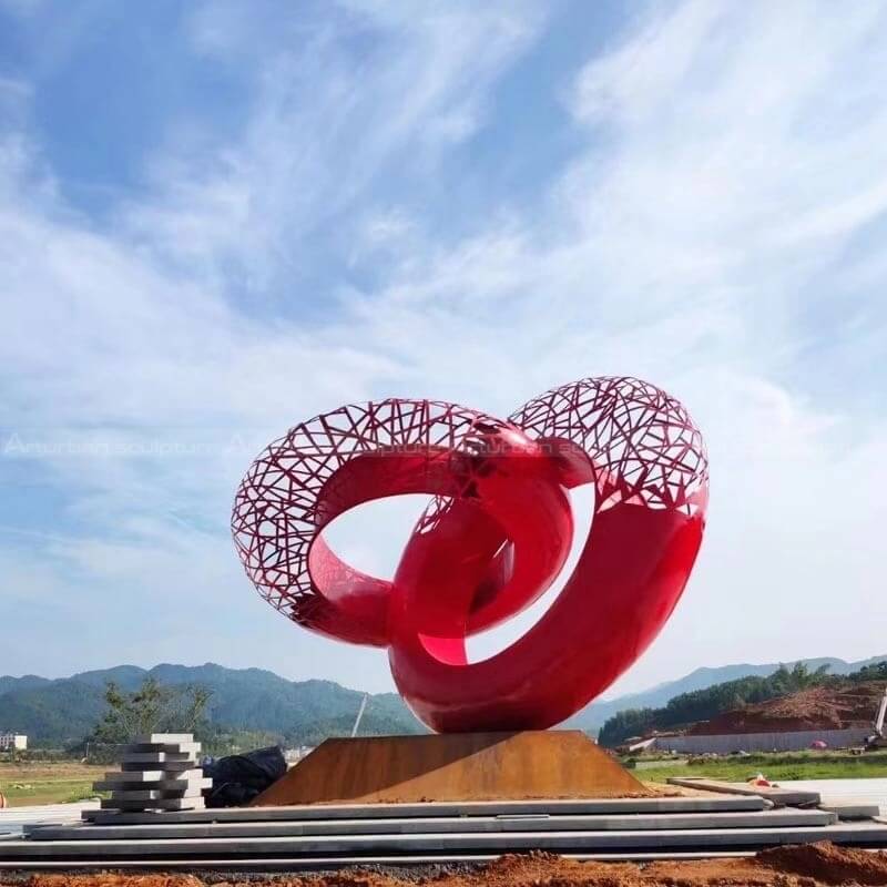 metal circle sculpture