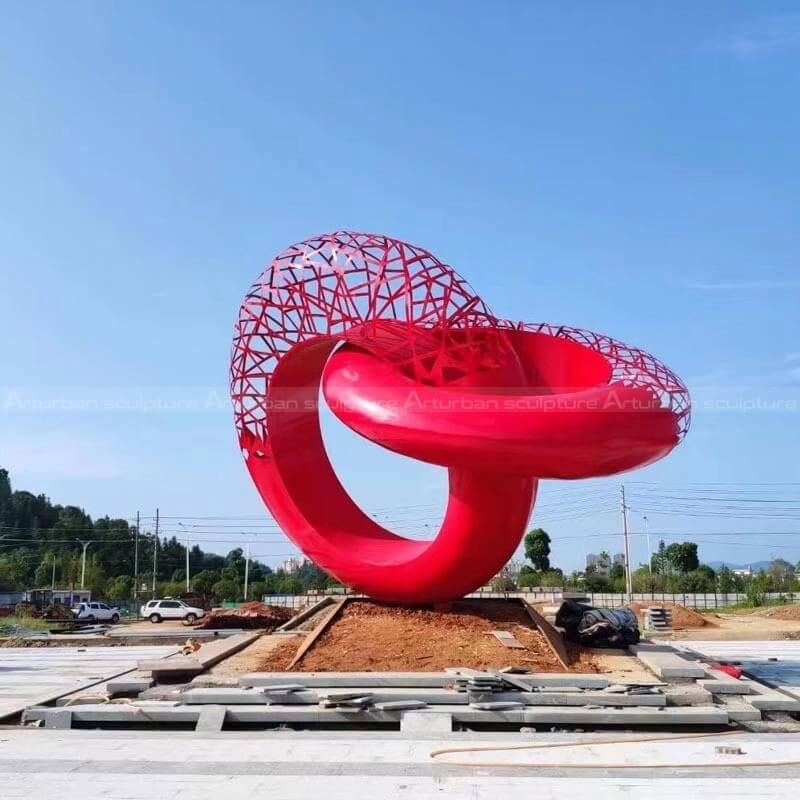 metal circle sculpture