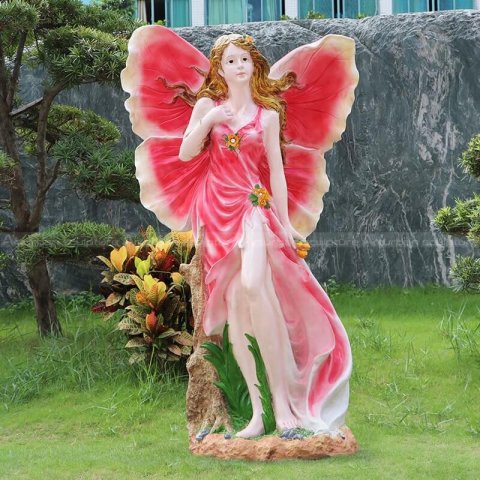 flower fairy statues garden