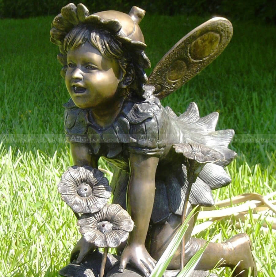 flower fairy garden statues