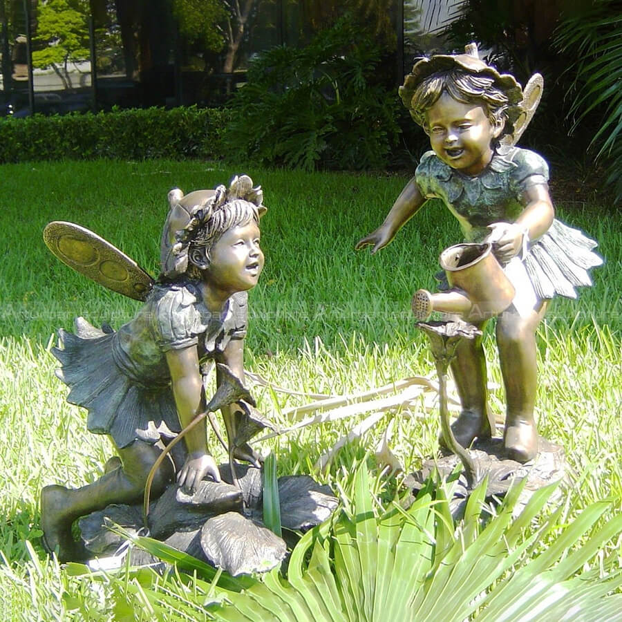 flower fairy garden statues