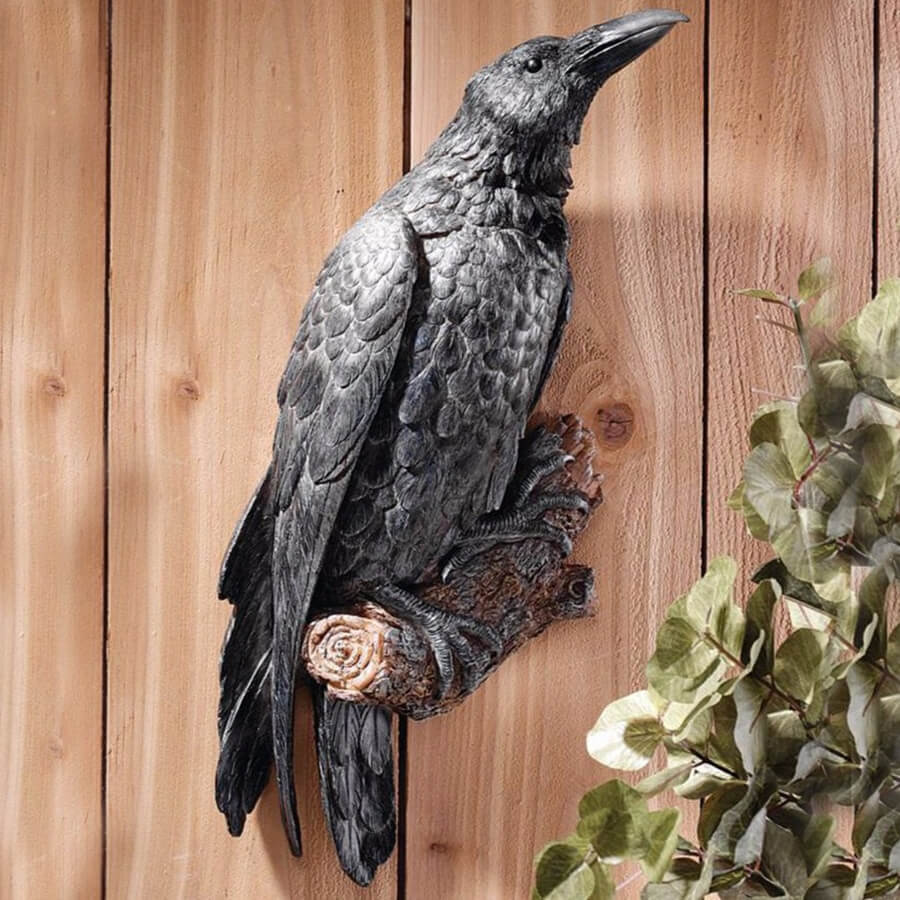 crow wall decor