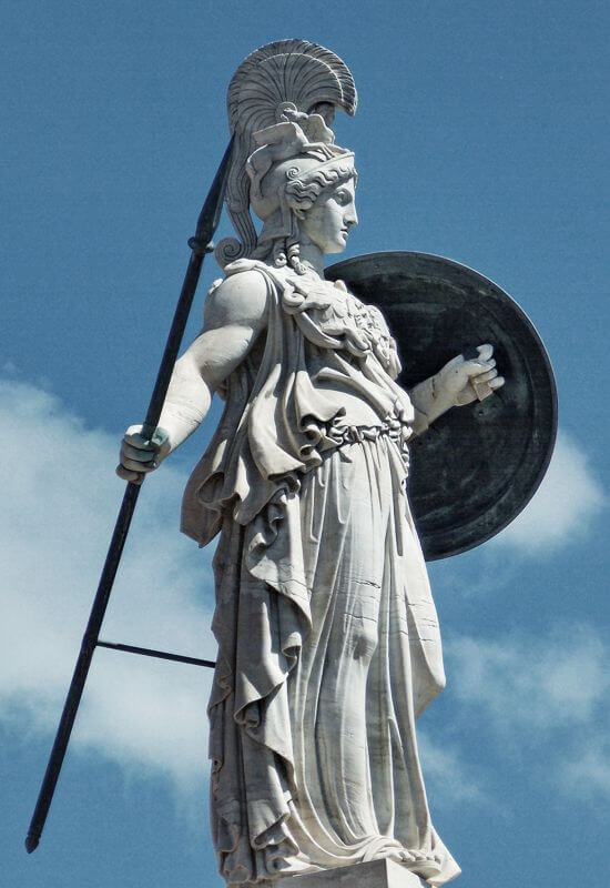 Athena goddess statue