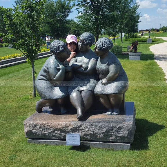 three women sculpture