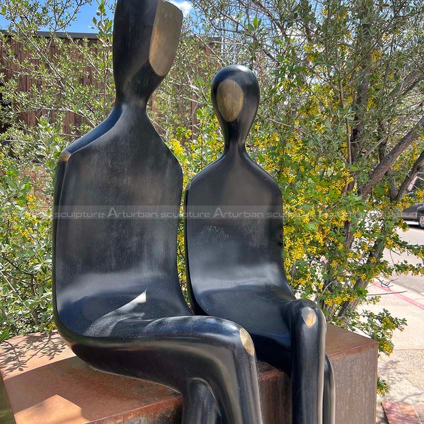 abstract lovers sculpture