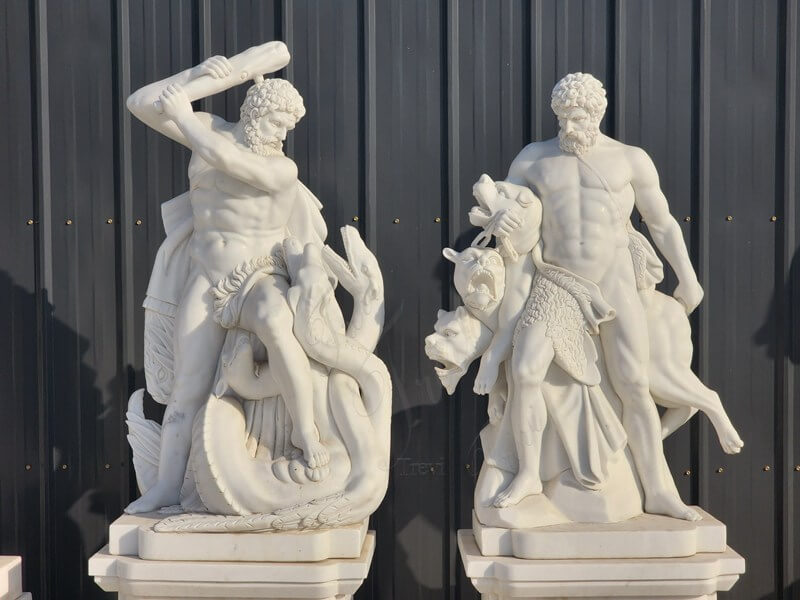 muscular greek statue