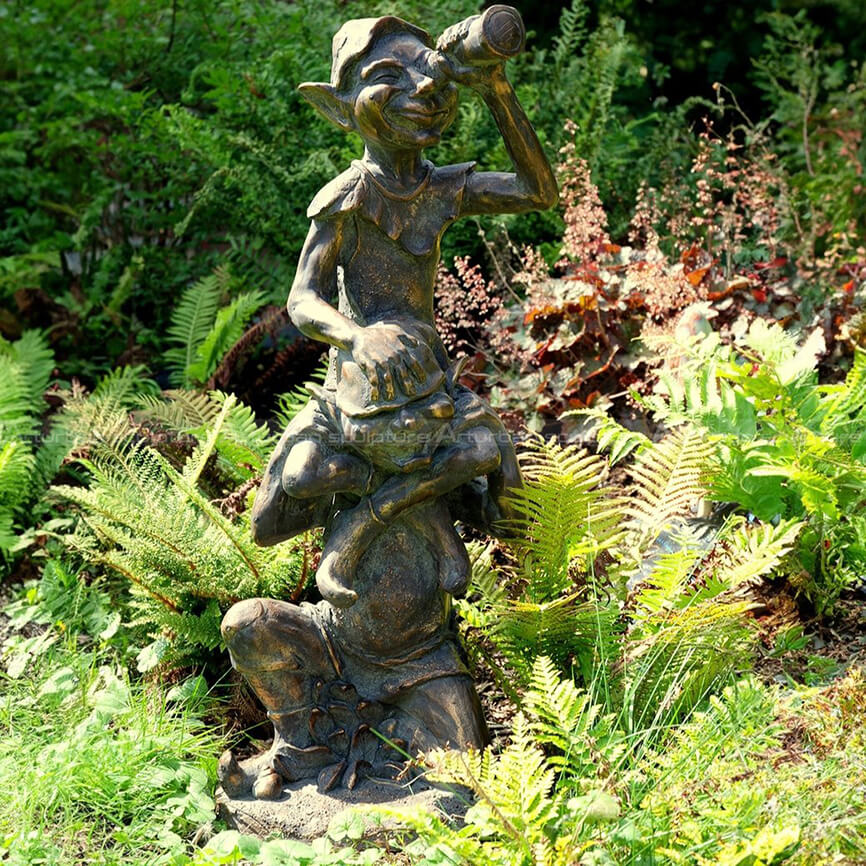 metal garden fairy sculptures