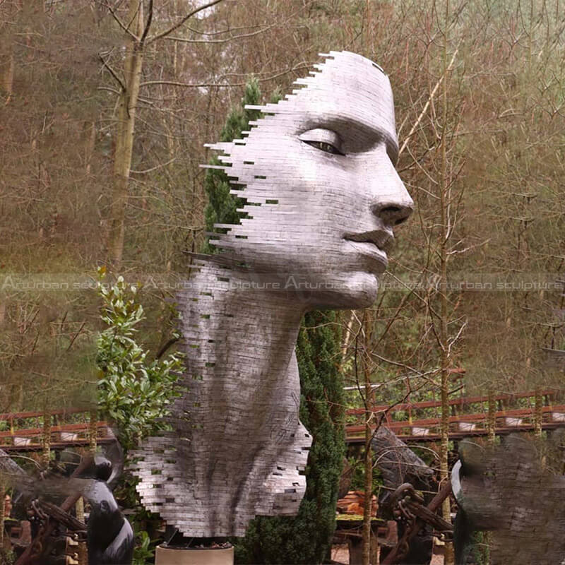 huge face statue