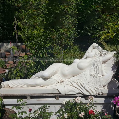 sleeping woman statue