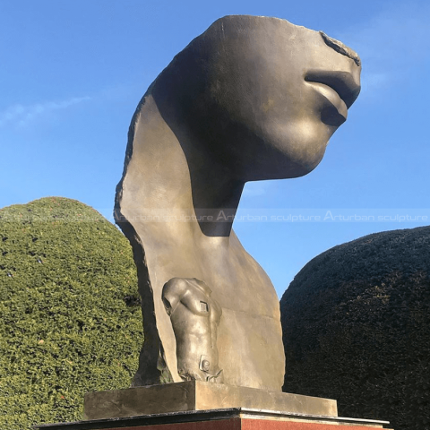 half face statue