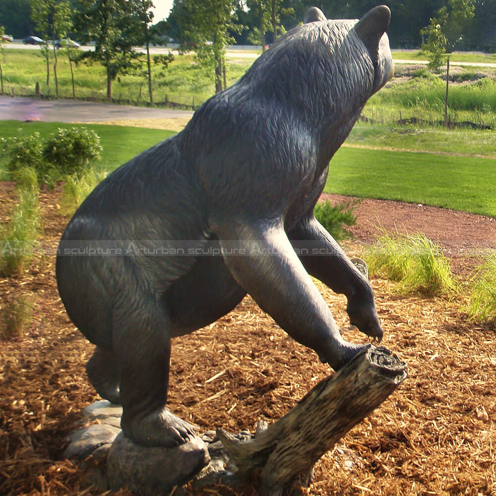 Life Size Black Bear Statue
