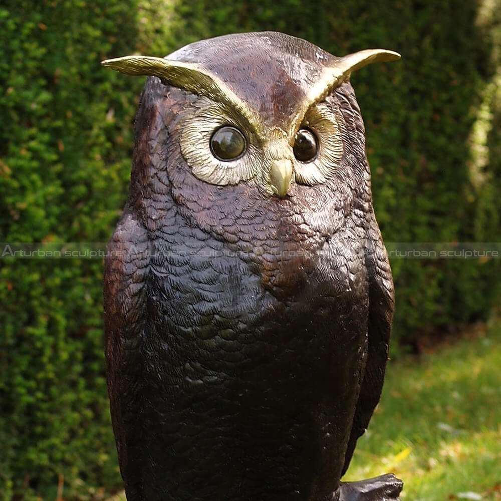 metal owl garden ornament