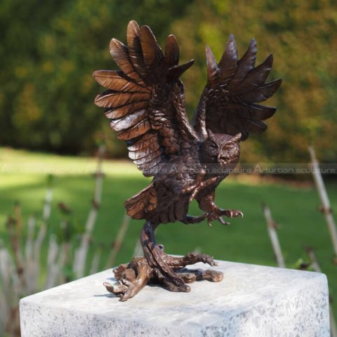 backyard owl statue