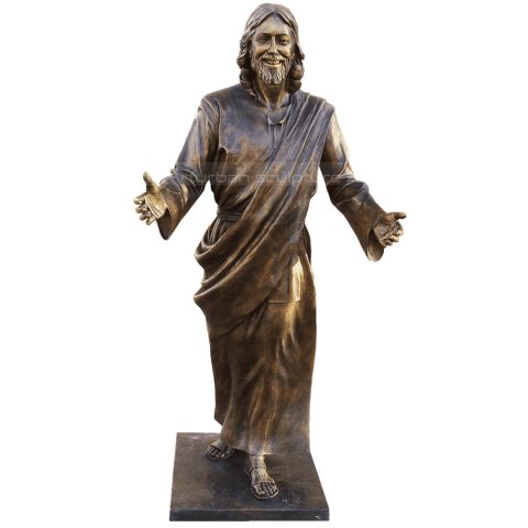 happy jesus statue