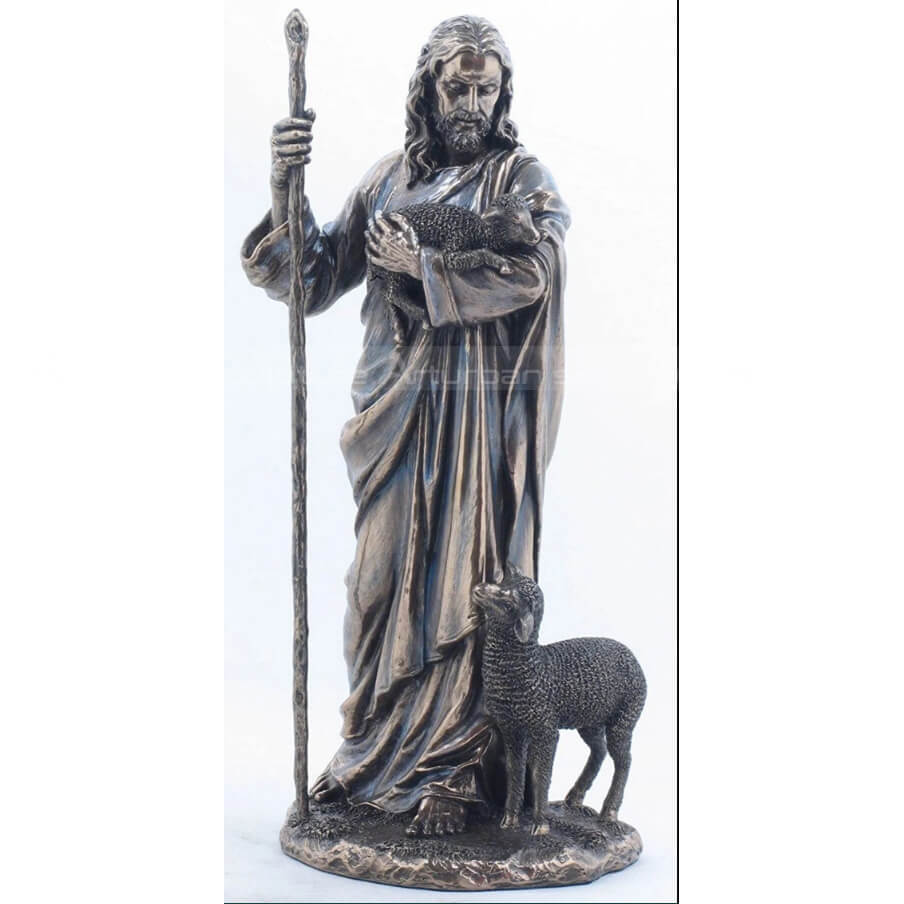 jesus shepherd statue