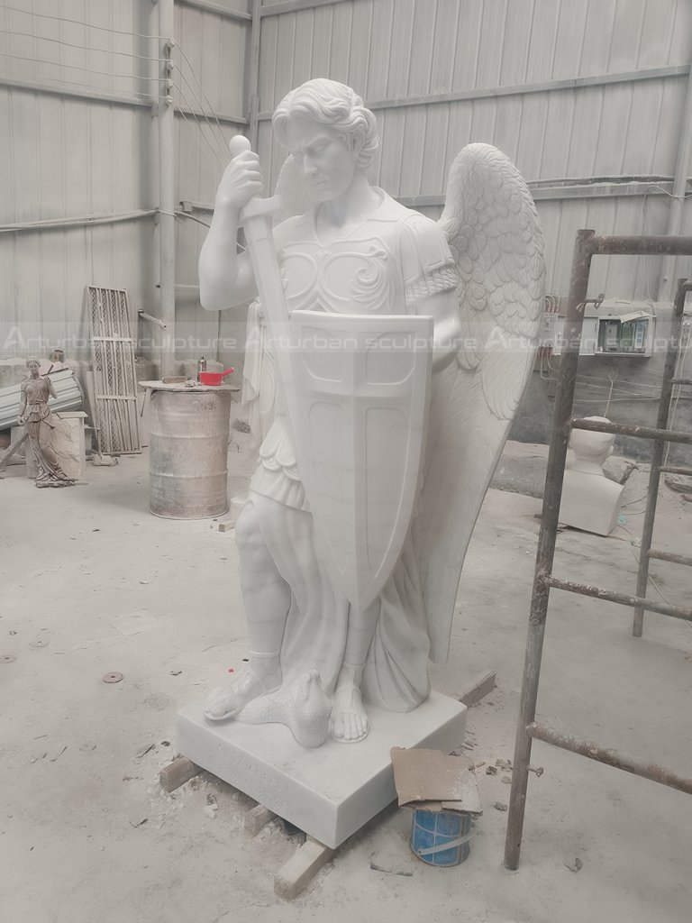 St Michael Marble statue