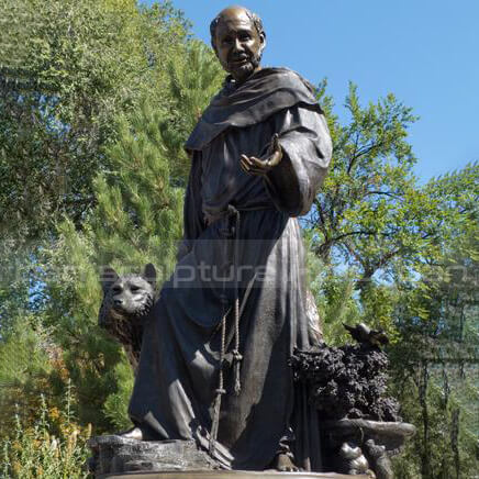 st francis and the wolf statue