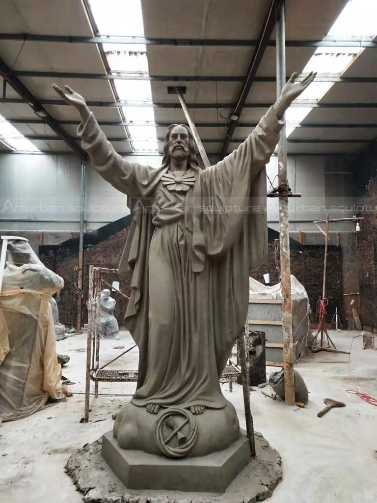large outdoor Jesus statue