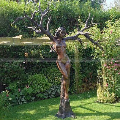tree woman sculpture