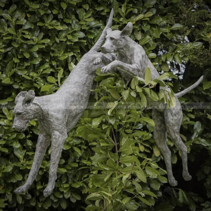 dog garden sculptures for sale