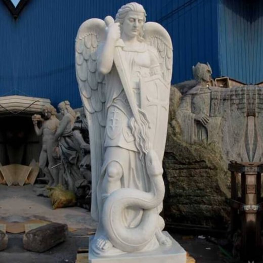 St Michael Marble Statue