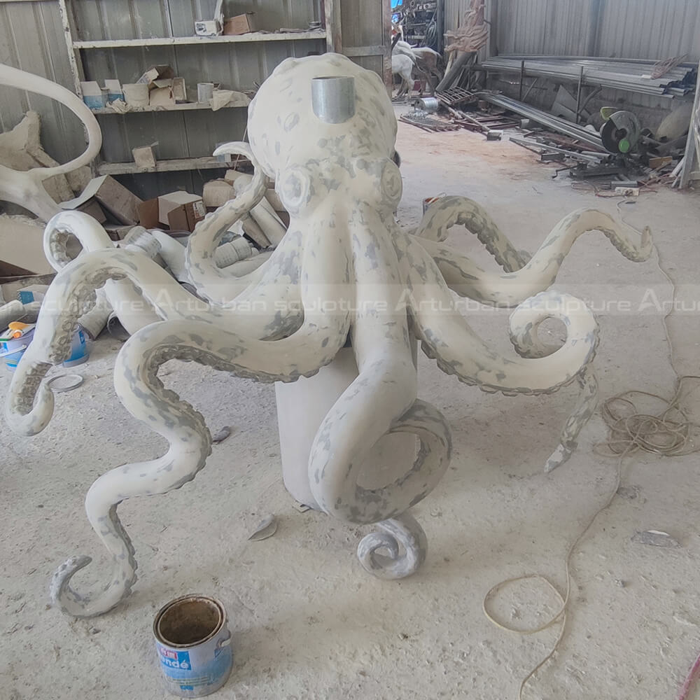 fiberglass octopus sculpture