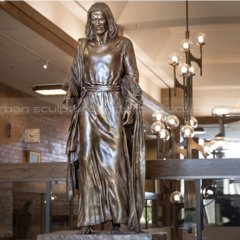 bronze statue of jesus