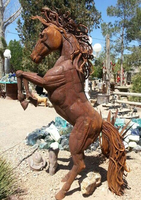 iron horse statue