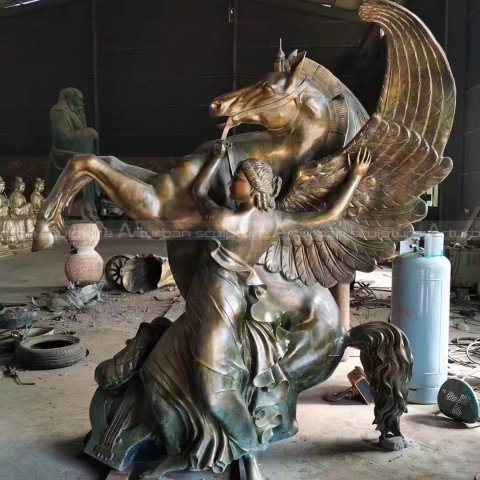 Perseus and Pegasus Statue