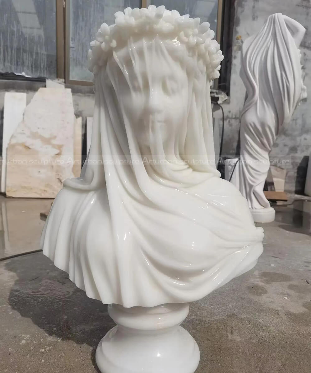 veiled goddess statue
