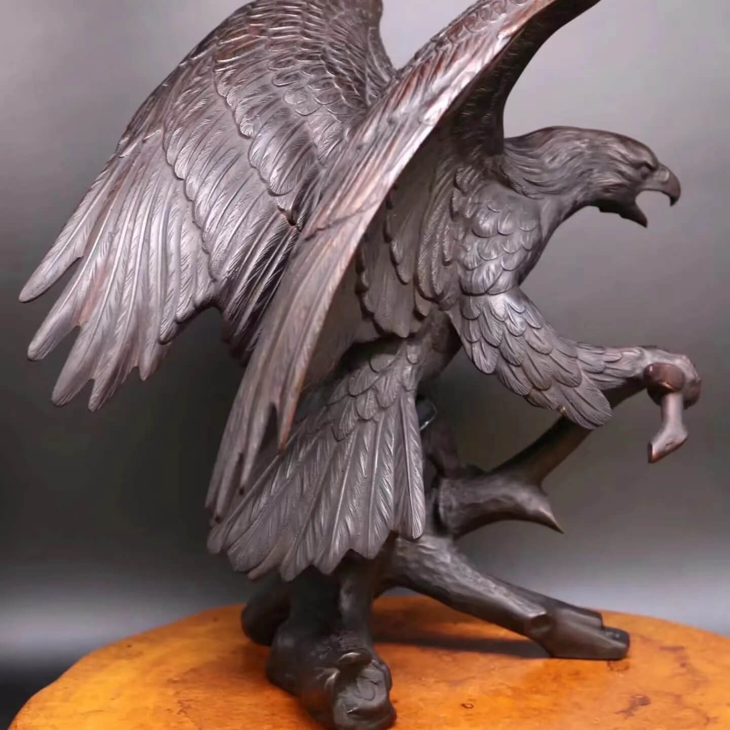 eagle on branch statue