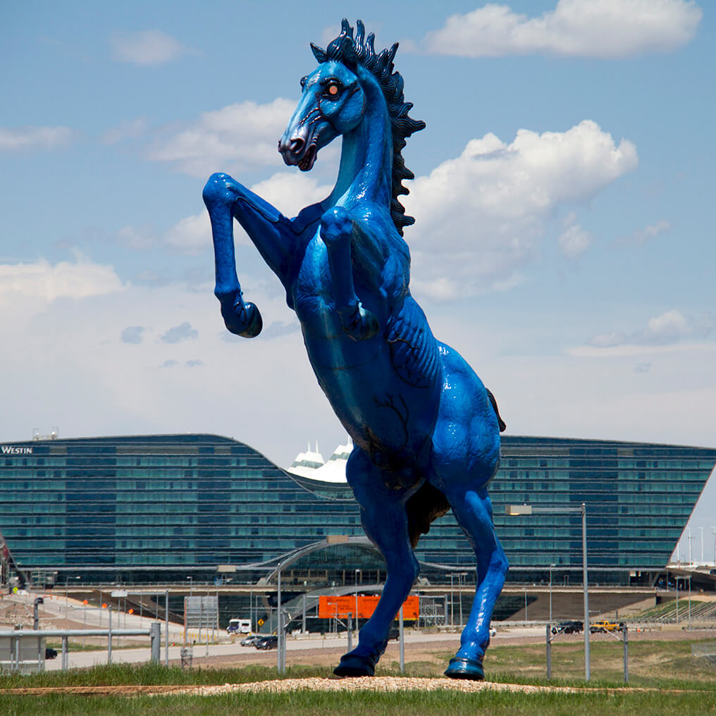 Horse Statue at Denver Airport Warhorse or Work of Art?