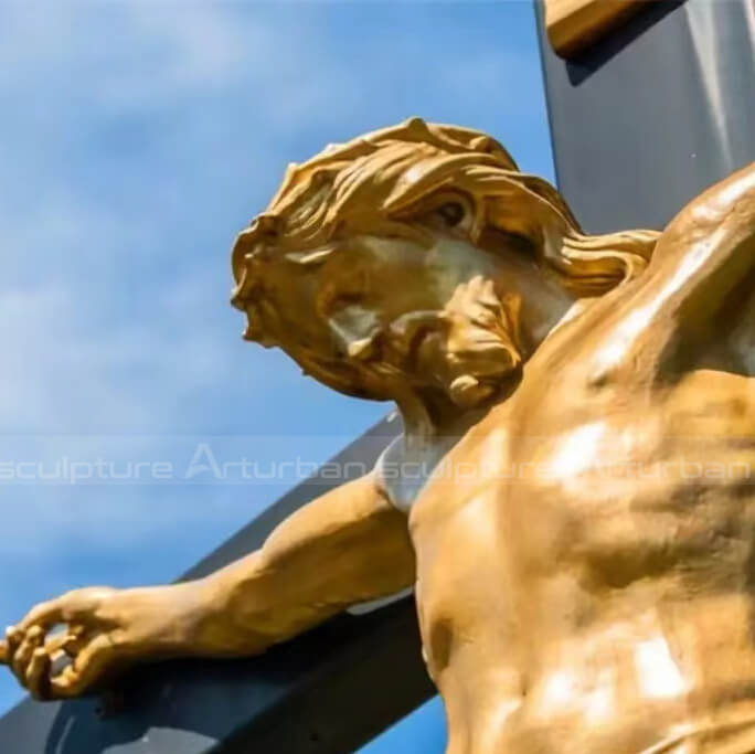 crucified christ statue