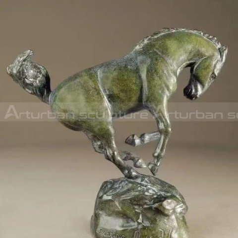 vintage bronze horse statue