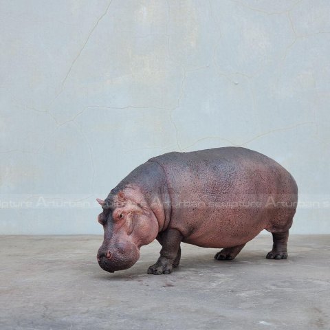 hippo garden statue