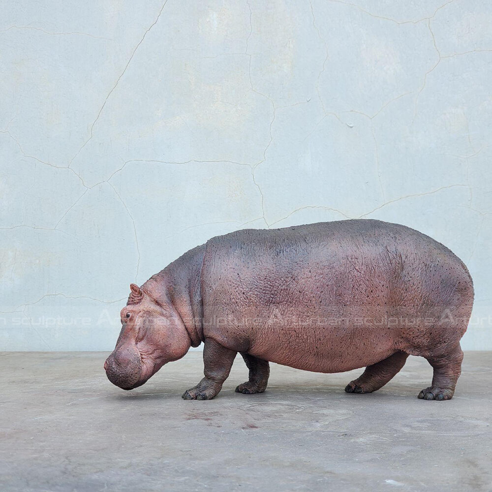 Large hippopotamus garden ornament