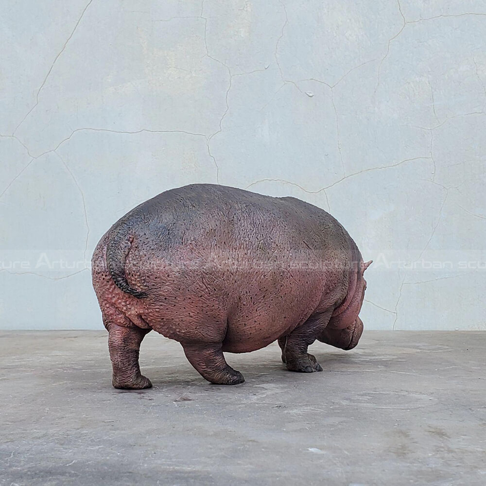 Large hippopotamus garden ornament