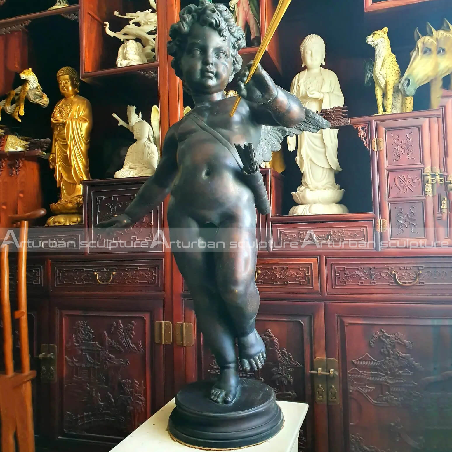 small cherub statue Arturban Statue